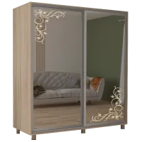 Dulap cupe Mobildor-Lux ARON 2300 desen 3025 230 x 60 x 220 / LPAL / Stejar Sonoma