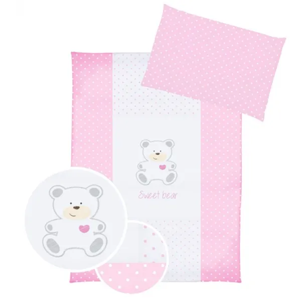 Детское постельное бельё Albero Mio Sweet Bear (C-5 H167) (5902605470835 ) Хлопок/ Розовый Белый photo 1 Детское постельное бельё Albero Mio Sweet Bear (C-5 H167) (5902605470835 ) Хлопок/ Розовый Белый photo 1