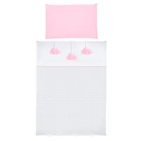 Детское постельное бельё Albero Mio Clouds (C-5 H247) (5902605474611) Хлопок/ Белый Розовый