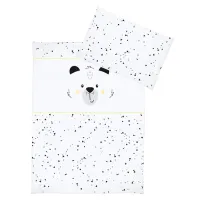 Lenjerie de pat pentru copii Albero Mio Bear (C-5 K084) (5902605472716 ) Bumbac/ White Black