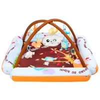 Игровой коврик Baby Mix Playto Air (8596164036730) 0+/ Трансформер/ Коричневый