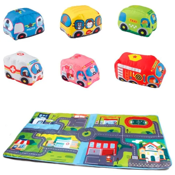 Covoraş pentru joc Baby Mix Bayo Town (8596164055861) 0+/ Transformer/ Green photo 1