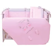 Детское постельное бельё Veres Lovely Girl (216.11) (2600000081467) Хлопок/ Розовый Cat