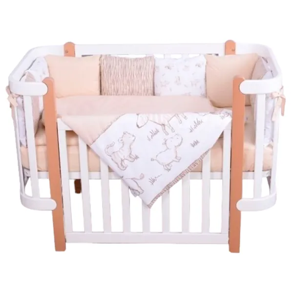 Lenjerie de pat pentru copii Veres Limpopo-21 (2600000095853 ) Bumbac/ White Beige photo 1 Lenjerie de pat pentru copii Veres Limpopo-21 (2600000095853 ) Bumbac/ White Beige photo 1