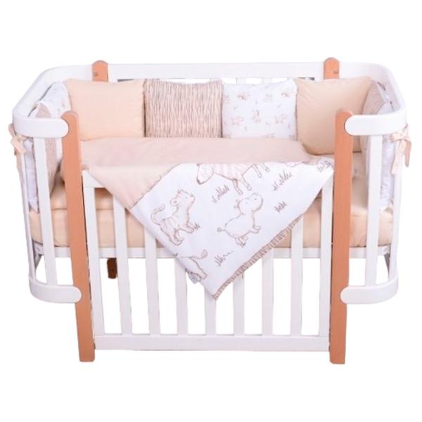 Lenjerie de pat pentru copii Veres Limpopo-21 (2600000095853 ) Bumbac/ White Beige photo 1 Lenjerie de pat pentru copii Veres Limpopo-21 (2600000095853 ) Bumbac/ White Beige photo 1