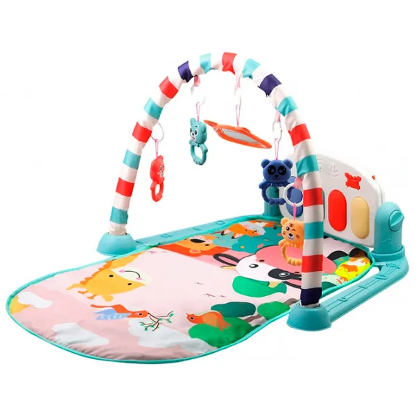 Игровой коврик Chipolino Happy Animals (3800931043681) 0+/ Трансформер/ Зелёный photo 1