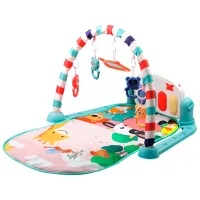 Covoraş pentru joc Chipolino Happy Animals (3800931043681) 0+/ Transformer/ Green