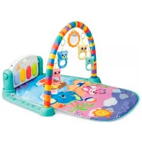 Covoraş pentru joc Chipolino Play Time (3800931043667) 0+/ Transformer/ Blue