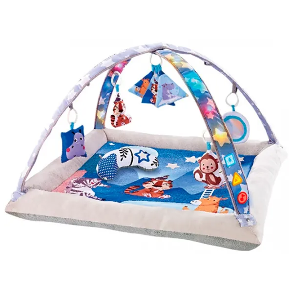 Covoraş pentru joc Chipolino Jungle Party (3800931044954) 0+/ Transformer/ Blue photo 1