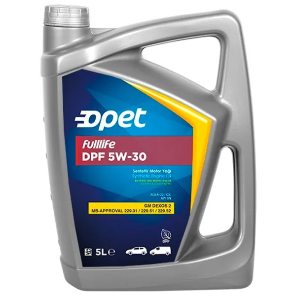 Моторное масло Opet Fulllife DPF 5W-30 5W-30 5 л синтетическое photo 1