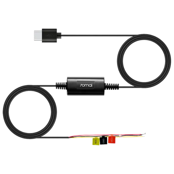 Cablu de alimentare 70mai UP03 + USB Type-C 3 m / Black photo 1