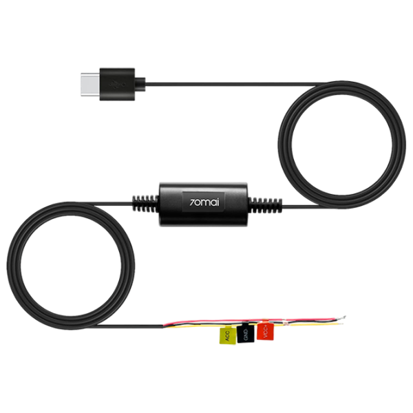 Cablu de alimentare 70mai UP03 + USB Type-C 3 m / Black photo 1
