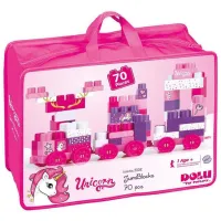 Конструктор Dolu Unicorn Транспорт/ Розовый