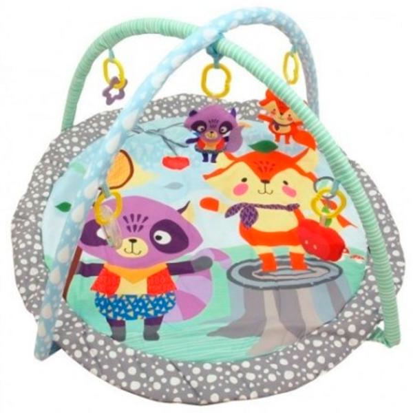 Covoraş pentru joc Baby Mix Raccoon (TK/ 3436PP) 0+/ Transformer/ Gray photo 1