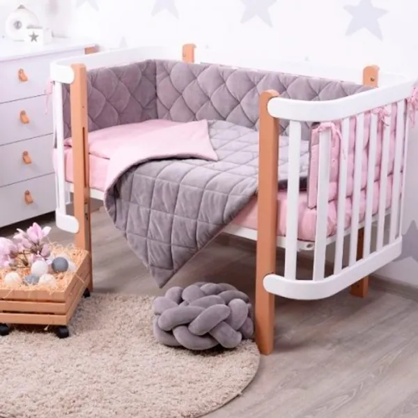 Детское постельное бельё Veres Velour Taupe-Rose (2600000094276 ) Хлопок, холлофайбер, велюр/ Пурпурный Розовый photo 1 Детское постельное бельё Veres Velour Taupe-Rose (2600000094276 ) Хлопок, холлофайбер, велюр/ Пурпурный Розовый photo 1