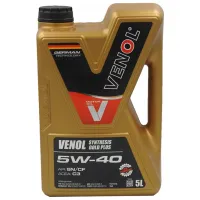 Моторное масло Venol 5W-40 Synthesis Gold Active HC-EC 5W-40 5 л синтетическое
