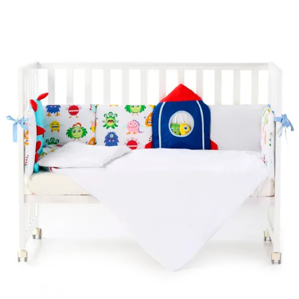 Lenjerie de pat pentru copii Veres Pretty Aliens (2600000081450 ) Bumbac/ White Multicolor photo 1 Lenjerie de pat pentru copii Veres Pretty Aliens (2600000081450 ) Bumbac/ White Multicolor photo 1