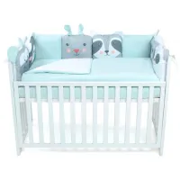 Детское постельное бельё Veres Zoo Zoo (216.24) (2600000090964 ) Хлопок , холлофайбер/ Мятный Серый