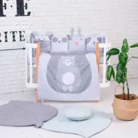 Детское постельное бельё Veres Zoo (216.25) (2600000092029) Хлопок , холлофайбер/ Серый Белый