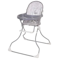 Стульчик для кормления Polini Kids 152 (0002352-03) Классический/ 6 месяцев / Серый 