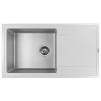 Chiuvetă Florentina Combi 860 86 x 51 / Piatră artificială / Jasmin