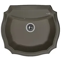 Кухонная мойка Florentina Emiliya 640 64 x 55 / Искусственный камень / Antracit