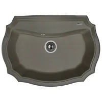 Кухонная мойка Florentina Emiliya 770 77 x 55 / Искусственный камень / Черный