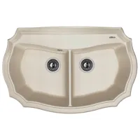 Кухонная мойка Florentina Emiliya 870 87 x 55 / Искусственный камень / Серый