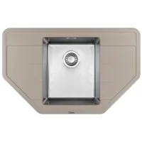 Chiuvetă Florentina Combi 800C 80 x 50 / Piatră artificială / Gray