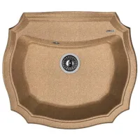 Кухонная мойка Florentina Emiliya 640 64 x 55 / Искусственный камень / Коричневый