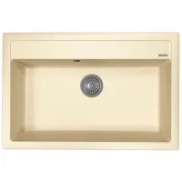 Chiuvetă Florentina Lipsi 770 77 x 51 / Piatră artificială / Champagne