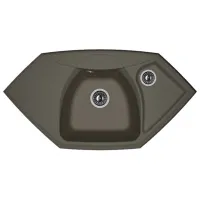 Кухонная мойка Florentina Sardinia 98 x 51 / Искусственный камень / Antracit