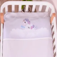 Детское постельное бельё Veres Unicorn Love (154.7.10) (2600000099424 ) Хлопок/ Пурпурный Розовый