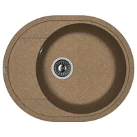 Chiuvetă Florentina Rodos 580 58 x 47 / Piatră artificială / Brown