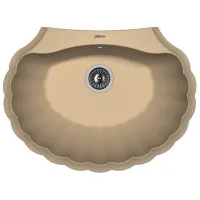 Кухонная мойка Florentina Grebeshok 70 x 53 / Искусственный камень / Капучино