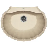 Кухонная мойка Florentina Grebeshok 70 x 53 / Искусственный камень / Песочный