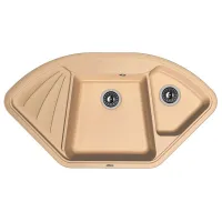 Chiuvetă Florentina Capri 106 x 57 / Piatră artificială / Cappucino