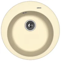 Chiuvetă Florentina Nikosia 51 x 51 / Piatră artificială / Champagne