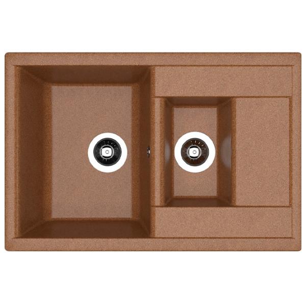 Кухонная мойка Dr.Gans Astra 760K 76 x 51 / Искусственный камень / Коричневый photo 1