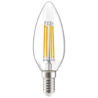 Лампочка светодиодная филаментная IEK C35 LLF-C35-7-230-30-E14-CL E14/ 7 Вт/ 3000 K/ 840лм/ White
