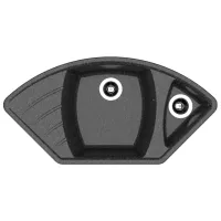 Кухонная мойка Dr.Gans Gabi 115 x 51 / Искусственный камень / Черный