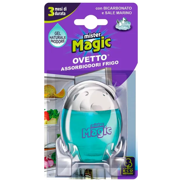 Absorbant de mirosuri pentru frigidere Mister Magic Sodiu/ Sare OVETTO 8001365197161 pentru absorbirea mirosurilor photo 1