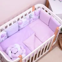 Детское постельное бельё Veres Lilac Peonies (2600000098380 ) Хлопок, холлофайбер, велюр/ Пурпурный Розовый