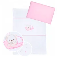 Детское постельное бельё Albero Mio Teddy Bear (C-6 H107) (5901571374178) Хлопок/ Белый Розовый