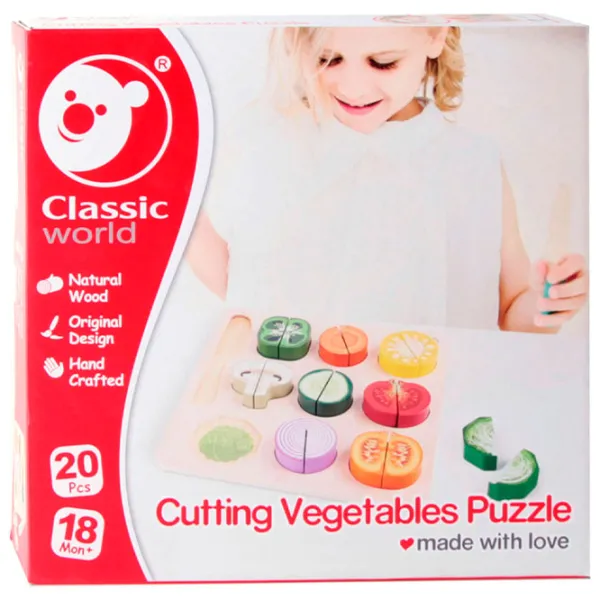 Настольная игра Classic World Cutting Vegetables Puzzle 1+/ Развитие photo 1