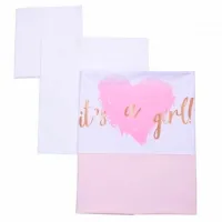 Детское постельное бельё Veres It's a girl (2600000096386 ) Хлопок/ Розовый Белый