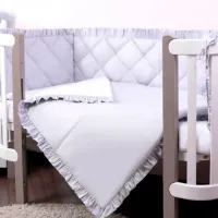 Lenjerie de pat pentru copii Veres Macaroon Earl (2600000094238 ) Bumbac , hollofayber/ Gray White