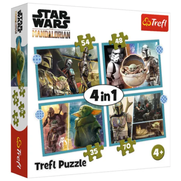 Puzzle 2D Trefl 4in1 SW The Mardalorian 3+/ Numărul de piese: 207 photo 1