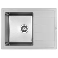 Кухонная мойка Florentina Combi 650 65 x 48 / Piatră artificială, нержавеющая сталь / Жасмин
