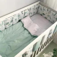 Детское постельное бельё Veres Ocean (2600000101561 ) Хлопок, силикон, синтепон/ Зелёный Белый